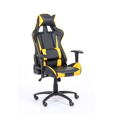 3760185028981-Fauteuil gamer SPORTING - accoudoirs réglables - noir et jaune--1
