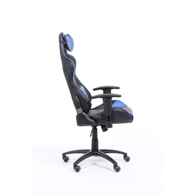 3760185028998-Fauteuil gamer SPORTING - accoudoirs réglables - noir et bleu--3