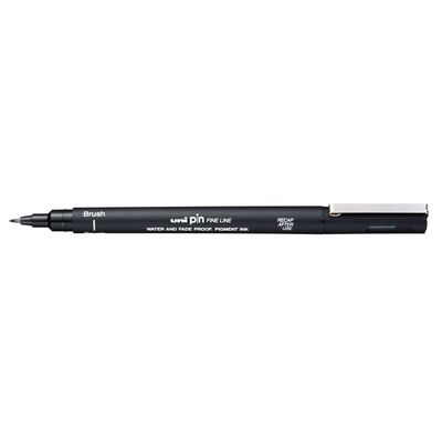 4902778230824-UNI PIN - Feutre fin - pointe brush - noir--0