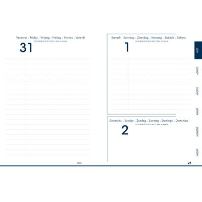 3371010421930-Agenda Galaxy - 1 jour par page - 12 x 17 cm - gris - Quo Vadis--1