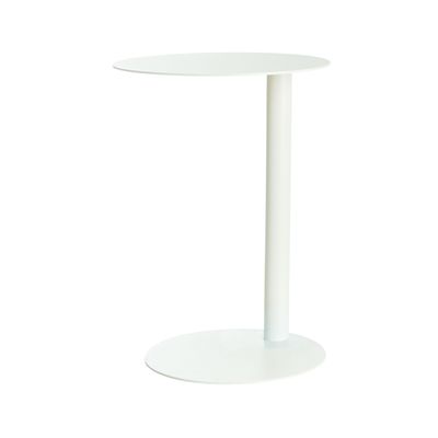 3660141225242-Table ronde d'appoint EASYDESK - diamètre 40 x H57 cm - blanc--0