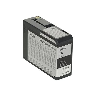 0496099925612-Epson T5801 - noir photo - cartouche d'encre originale-Angle gauche-0