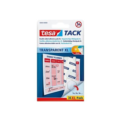 4042448361547-Tesa Tack - 36 pastilles adhésives XL - double face-Avant-0