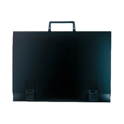 3130631592012-Exacompta Portfolio suitcase with handle Spine - Étui pour documents noir-Avant-0