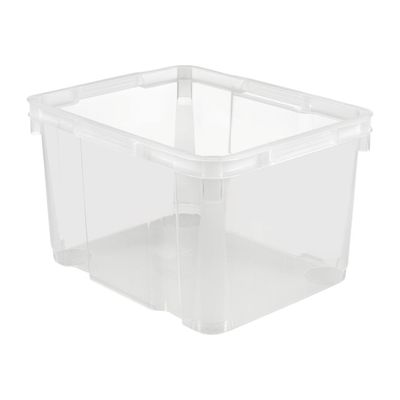 3253920195142-Exacompta Unibox Plus - Boîte d'archive - 30 litres - clair-Angle droit-0