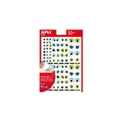 8410782138549-Apli - 3 feuilles gommettes - bleu, jaune, vert-Avant-0