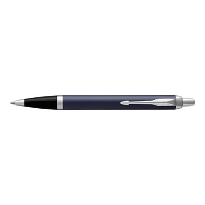 3501179316680-Parker IM - Stylo à bille bleu/argent - encre bleue-Avant-0