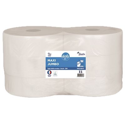 3760170625836-Desty - Papier Toilette Maxi Jumbo - 1900 feuilles - 6 rouleaux-P_83253634_1-0