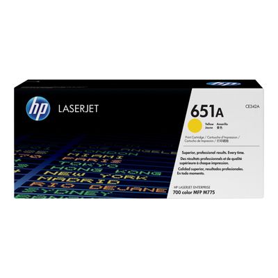 886111121342-HP 651A - jaune - cartouche laser d'origine-Avant-0