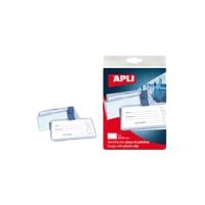 8410782117391-Apli Agipa - 5 Portes-badge de nom plastique - pour 100 x 72 mm-Angle gauche-2