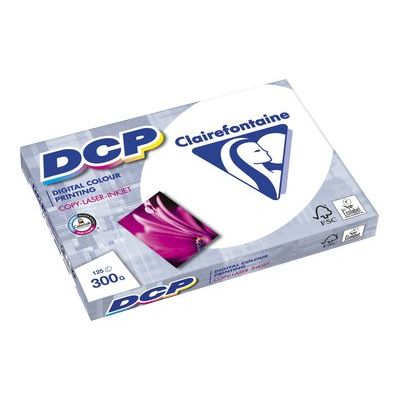 3329680380200-Clairefontaine DCP - Papier ultra blanc - A3 (297 x 420 mm) - 300 g/m² - Ramette de 125 fe-Angle gauche-0