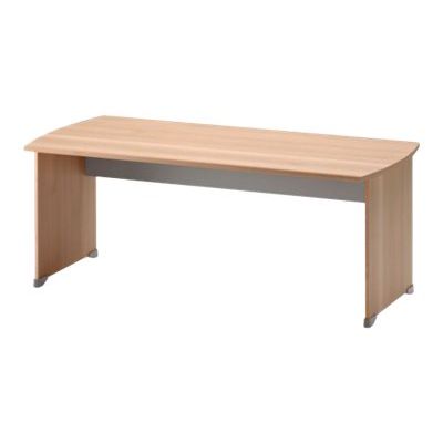 3483600784384-Bureau JAZZ+ - 180 cm - Pieds panneaux - Hêtre-Angle droit-0