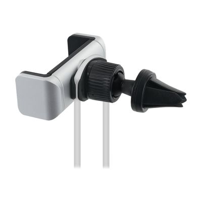 3571211372110-Bigben Connected - Support voiture argenté avec fixation à la grille d'aération pour smar-Angle droit-0