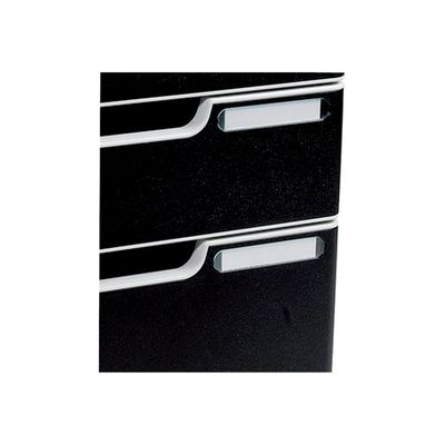 9002493421882-Exacompta Modulo - Module de classement 3 tiroirs - gris lumière/noir-Gros plan-1