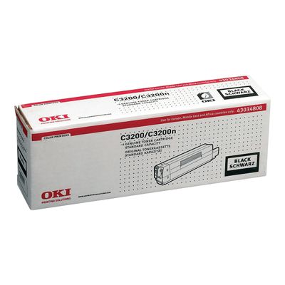 5031713027461-OKI 43034808 - noir - toner d'origine - cartouche laser-Angle gauche-1