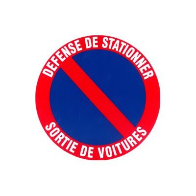 8711234127273-Pickup - Pictogramme rond - Défense de stationner / sortie de voitures - 180 mm-Avant-0