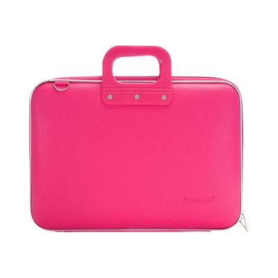 8033389575083-Bombata Classic Vinyle - Sacoche pour ordinateur portable 15" - rose foncé-Avant-0