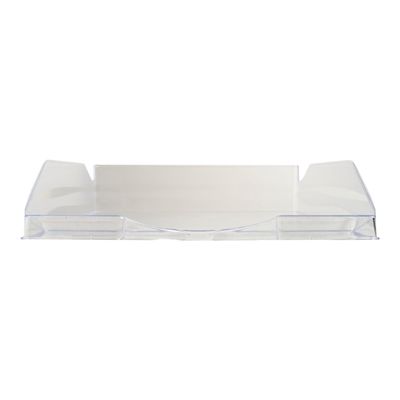 9002493115507-Exacompta Ecotray - Corbeille à courrier cristal-Avant-0
