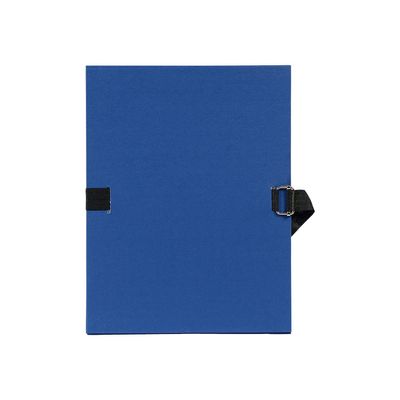 3130630007326-Exacompta - Chemise à sangle - bleu marine-Avant-0