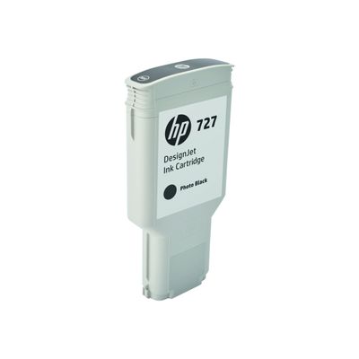 889296103332-HP 727XL - noir photo - cartouche d'encre originale (F9J79A)-Angle gauche-1