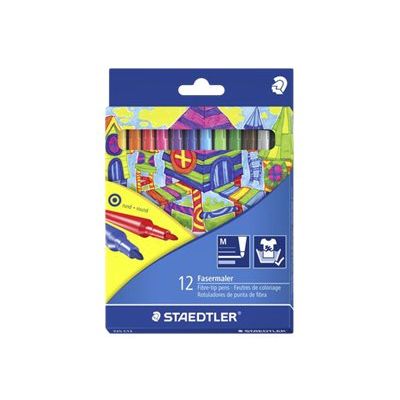 4007817325162-Staedtler Noris club - 12 feutres Pointe fine-Avant-1