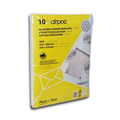3250650097487-GPV Pack'n Post - 10 Pochettes bulles - 370 x 480 mm - bande de protection--0