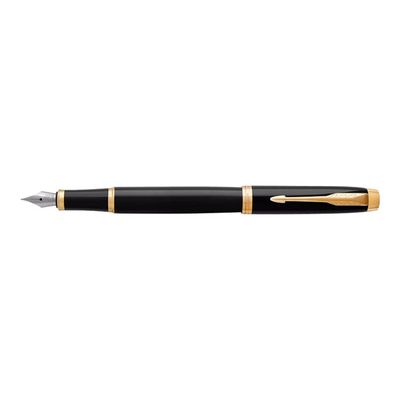 3501179316451-Parker IM - Stylo plume noir GT - pointe fine-Angle gauche-3