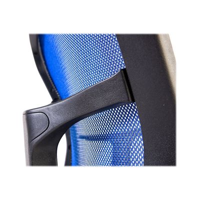 0000000108805-Fauteuil de bureau PHOENIX - accoudoirs fixes - Bleu-Gros plan-7