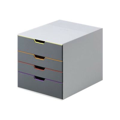 4005546702407-Durable Varicolor - Module de classement 4 tiroirs - multicolore-Angle droit-0