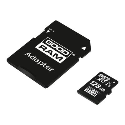 5908267913178-Goodram - carte mémoire 128 Go - Class 10 - micro SDXC UHS-I U1-Angle droit-1