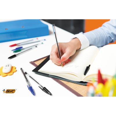 0400999996511-BIC Cristal - 50 Stylos à bille - noir - 1 mm - pointe moyenne-P_99999651_7-6