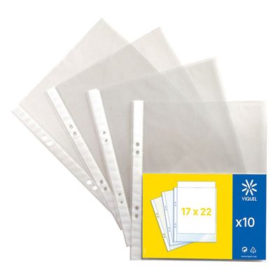 3135251200101-Viquel - 10 Pochettes perforées - 17 x 22 cm - 5/100-P_99999998_1-0