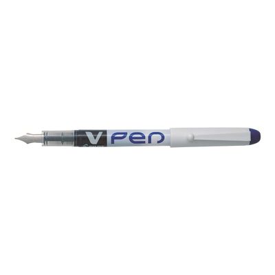 4902505326530-Pilot V Pen - Stylo plume - bleu - 0,4 mm - pointe moyenne-Angle gauche-0