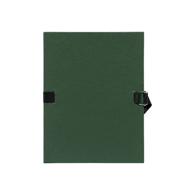 3130630007333-Exacompta - Chemise à sangle - vert foncé-Avant-0