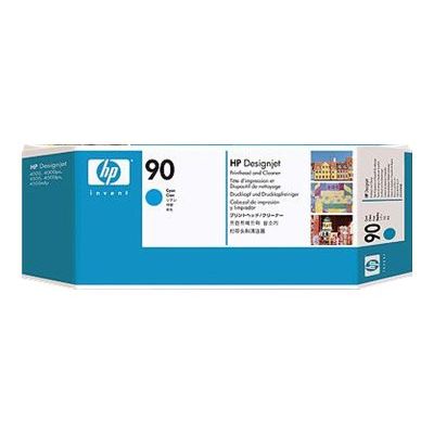 829160222561-HP 90 - cyan avec nettoyeur - originale- tête d'impression-Avant-0