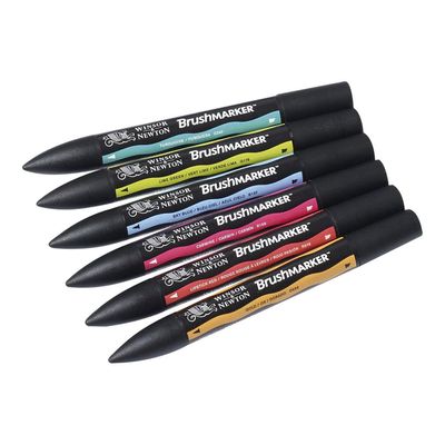 884955070376-ProMarker - Pack de 6 marqueurs double pointe - mi-ton-Angle gauche-1
