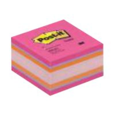 3134375487771-Cube Post-it Couleurs Plaisir Intense - 76 x 76 mm-Angle gauche-1