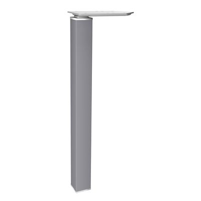 3253310163805-Bureau droit EXPRIM - L140 cm - Plateau imitation Chêne gris - Pieds alu--2