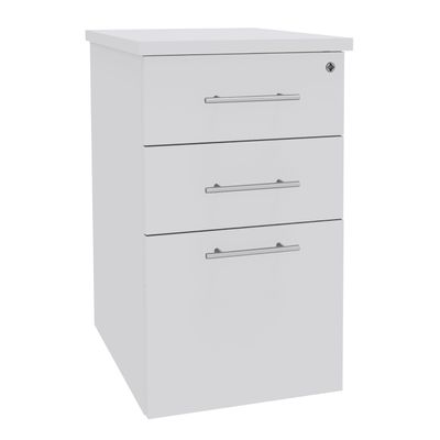 3253310175648-Caisson bout de bureau IDRA/DUAL - L47 x P60 cm - Blanc perle--0