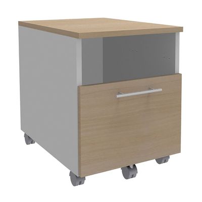 3253310133426-Caisson mobile INEO JET UP Bureau Vallée - L43xH56xP60 cm - 2 Tiroirs dont 1 personnalisable obligatoire - façade imita--1