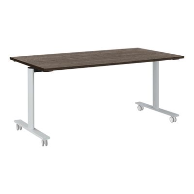 3483600757838-Table de réunion mobile - YES - L140 cm - Chêne royal-Angle gauche-0