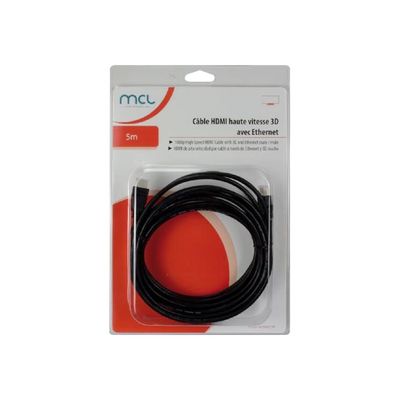 0000006138899-MCL Samar - câble HDMI haute vitesse 3D avec ethernet (M) - 5 m-Avant-1