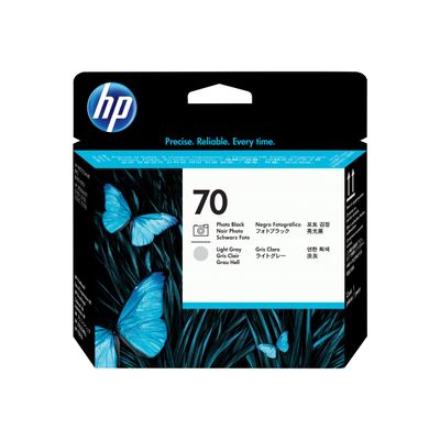 882780390782-HP 70 - Pack de 2 - gris clair, noir photo - cartouche d'encre originale (C9407A)-Avant-0