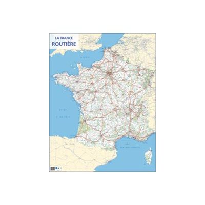 3592930010558-CBG - Carte souple France routière - 660 x 845 mm-Avant-0
