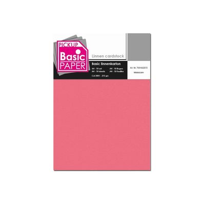 8715119761088-Pickup - Carton de lin - A4 (210 x 297 mm) - 215 g/m² - 10 feuilles - rose-Avant-0