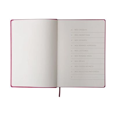 3108725881281-Oberthur Carmen - Carnet de notes souple A5 - uni - bleu-Avant-3