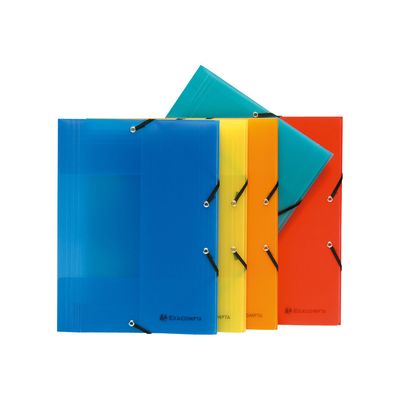 3130630558774-Exacompta Linicolor - Chemise polypro à rabats - A4 - disponible dans différentes couleurs-Avant-0