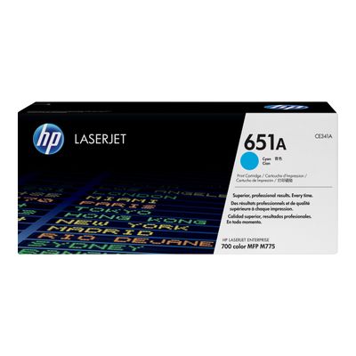 886111121335-HP 651A - cyan - cartouche laser d'origine-Avant-0