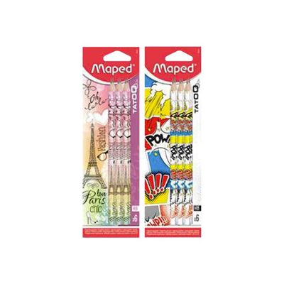 3154148500568-Maped Tatoo Classic - 6 Crayons-Avant-0