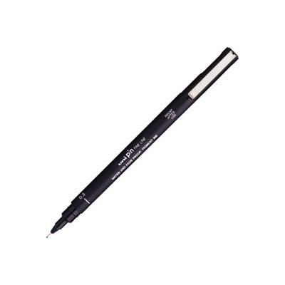 4902778915448-UNI PIN - Feutre fin - pointe calibrée - 0.8 mm - noir-Angle gauche-0
